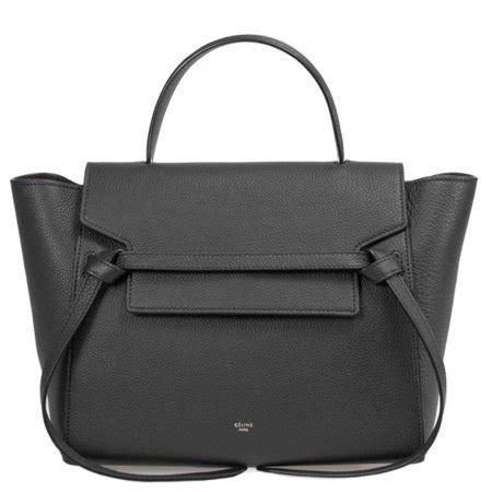 celine cel-hbag-blt-blk-gld-m medium belt bag|NEW .